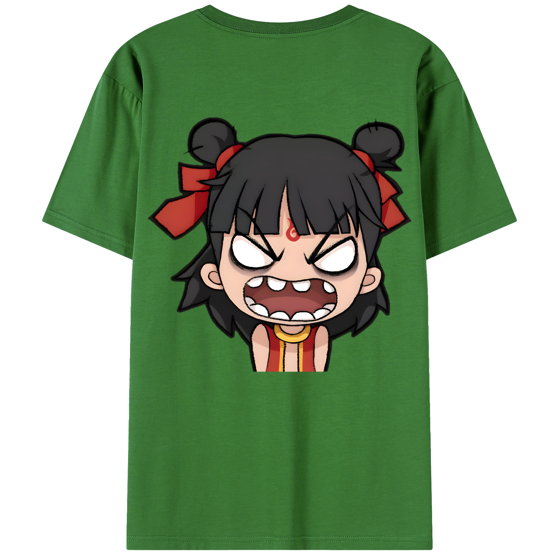 （画像用） Ne Zha 2 ナタ 魔童の大暴れ レディース半袖Tシャツ(バックプリント)